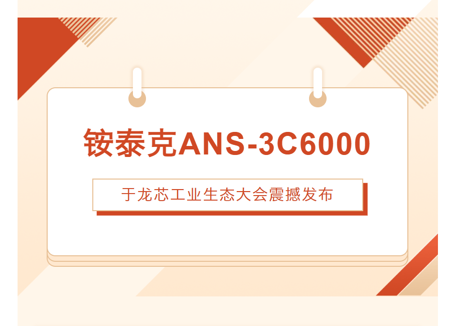 銨泰克ANS-3C6000于龍芯大會(huì)震撼發(fā)布